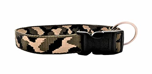 BUDDYPACK | Trendy Hundehalsbänder mit Klickverschluß verstellbar | Größe XS-XL | Viele Bunte Farben (M (45-60 cm), Camouflage) von Buddypack