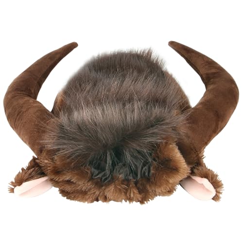 Kuhhornhund Perücke Vieh Horn Kopfbedeckung für lustige Hund Kostüme weiches Winter warmes Hund Kostüm für mittelgroße Hunde Halloween Thanksgiving Weihnachts -Outfit, Hund Cow Kostüm, L. Kuhhornhund Perücke Vieh Horn Kopfbedeckung für lustige Hund Kostüme weiches Winter warmes Hund Kostüm für mittelgroße Hunde Halloween Thanksgiving Weihnachts -Outfit, Hund Cow Kostüm, L. von Budstfee