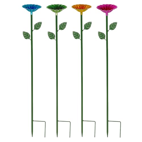 4 Stück Bienen Insekten Trinkbecher, Blumenmuster Bienenfutterstation Bunte Bee Trinkbecher Für Vogel, Schmetterling, Garten, Hof von Buerfu