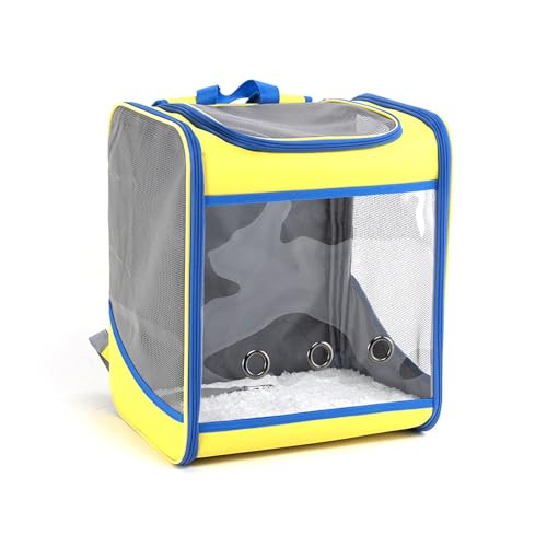 Buerfu Haustierrucksack, Katzenrucksack,Atmungsaktive, transparente, Faltbare Transportbox für Haustiere - Zusammenklappbare und weiche Katzen-Reisetasche zum Wandern, Reisen, Camping Buerfu Haustierrucksack, Katzenrucksack,Atmungsaktive, transparente, Faltbare Transportbox für Haustiere - Zusammenklappbare und weiche Katzen-Reisetasche zum Wandern, Reisen, Camping von Buerfu