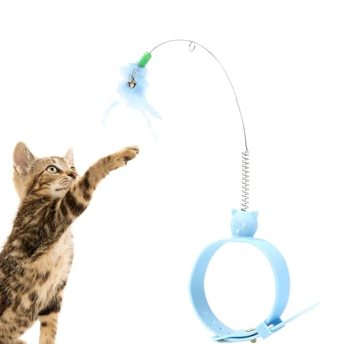 Buerfu Katzenspielzeug, Katzenspielzeug für Hauskatzen,Swing Spring Cat Teaser Zauberstab Spielzeug mit Feder | Lustiges Katzenspielzeug, bequemes Katzen-Entspannungszubehör für den Innenbereich mit Buerfu Katzenspielzeug, Katzenspielzeug für Hauskatzen,Swing Spring Cat Teaser Zauberstab Spielzeug mit Feder | Lustiges Katzenspielzeug, bequemes Katzen-Entspannungszubehör für den Innenbereich mit von Buerfu