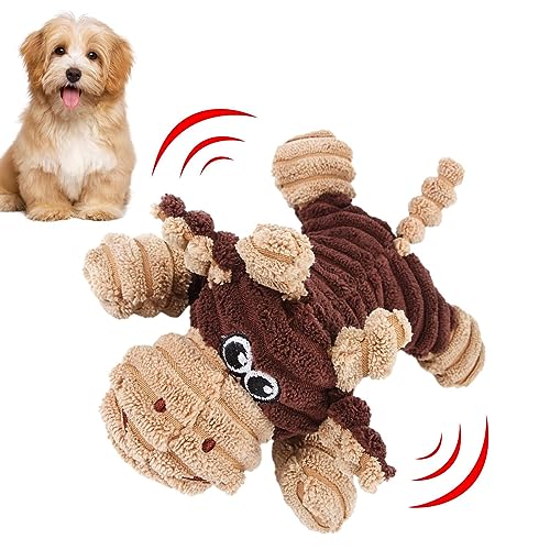 Buerfu Kauspielzeug für Hunde, Haustier-Plüschspielzeug mit Klang | Hunde-Plüsch-Kauspielzeug mit Geräusch - Cartoon-Plüsch-Hundespielzeug, quietschendes Hunde-Kauspielzeug, Hunde-Beißspielzeug für von Buerfu