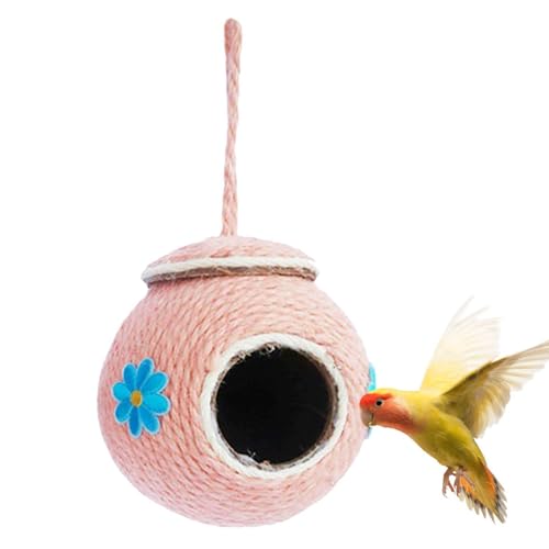 Buerfu Muschelnest | Handgewebtes natürliches Muschelsimulations-Vogelhaus | Anti-Biss-Biss Vogelnistung mit gewebter Abdeckung für Papageien, Sittiche, Sittiche, Sittiche, Nymphensittiche, Lovebird, Buerfu Muschelnest | Handgewebtes natürliches Muschelsimulations-Vogelhaus | Anti-Biss-Biss Vogelnistung mit gewebter Abdeckung für Papageien, Sittiche, Sittiche, Sittiche, Nymphensittiche, Lovebird, von Buerfu