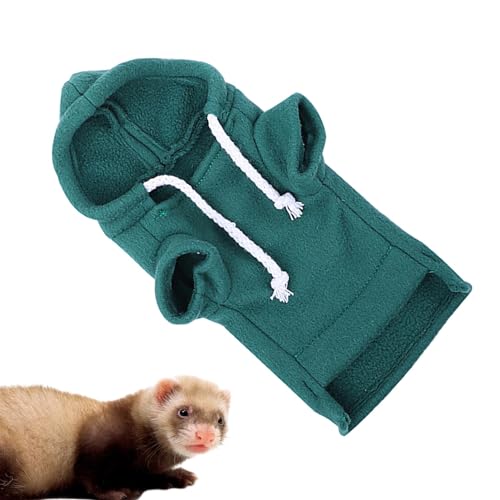 Buerfu Tier-Hoodie, Frettchen-Sweatshirt - Kleine Frettchen Kleidung Meerschweinchen Hoodie - Hautfreundliche Kapuze mit Kordelzug, Meerschweinchen-Kleidung, Hasenkostüm für Katzen von Buerfu