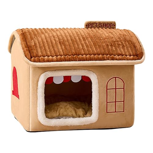 Buerfu Winter-Katzenhaus,Katzenhäuser für Wohnungskatzen - Mehrzweck-Katzenhaus für den Innenbereich, Kätzchenhaus | Großes, geräumiges Schlafbett, weiches Katzenbett, für kleine Haustiere und Katzen Buerfu Winter-Katzenhaus,Katzenhäuser für Wohnungskatzen - Mehrzweck-Katzenhaus für den Innenbereich, Kätzchenhaus | Großes, geräumiges Schlafbett, weiches Katzenbett, für kleine Haustiere und Katzen von Buerfu