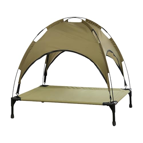 Erhöhtes Hundebett Hundebett Haustierbett Mit Dach, Hundeliege Outdoor Mit Wasserdicht Dach & rutschfeste Fußpolster, Für Außen Und Innen Erhöhtes Hundebett Hundebett Haustierbett Mit Dach, Hundeliege Outdoor Mit Wasserdicht Dach & rutschfeste Fußpolster, Für Außen Und Innen von Buerfu