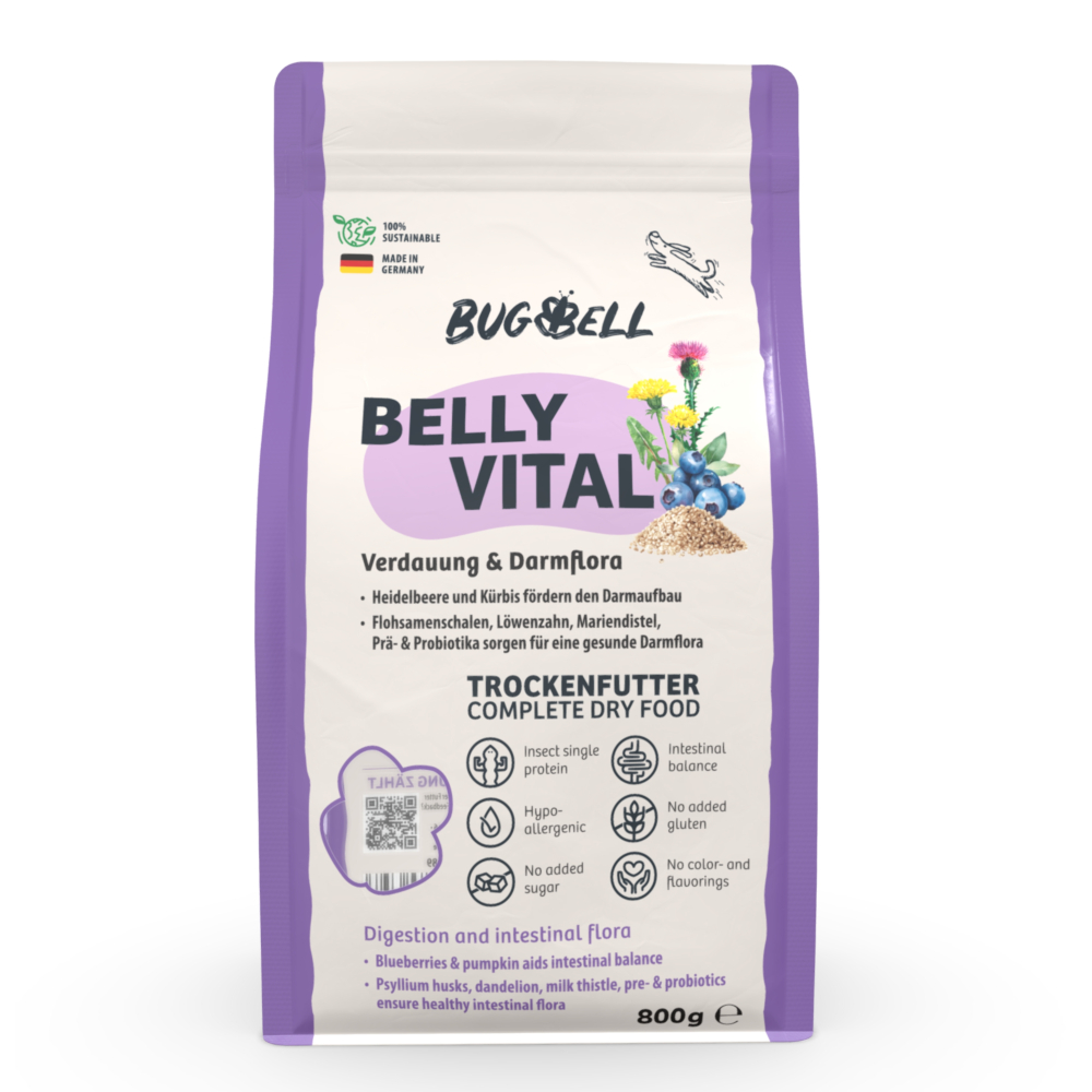 BugBell Belly Vital Verdauung & Darmflora - Sparpaket: 12 x 800 g BugBell Belly Vital Verdauung & Darmflora - Sparpaket: 12 x 800 g von BugBell