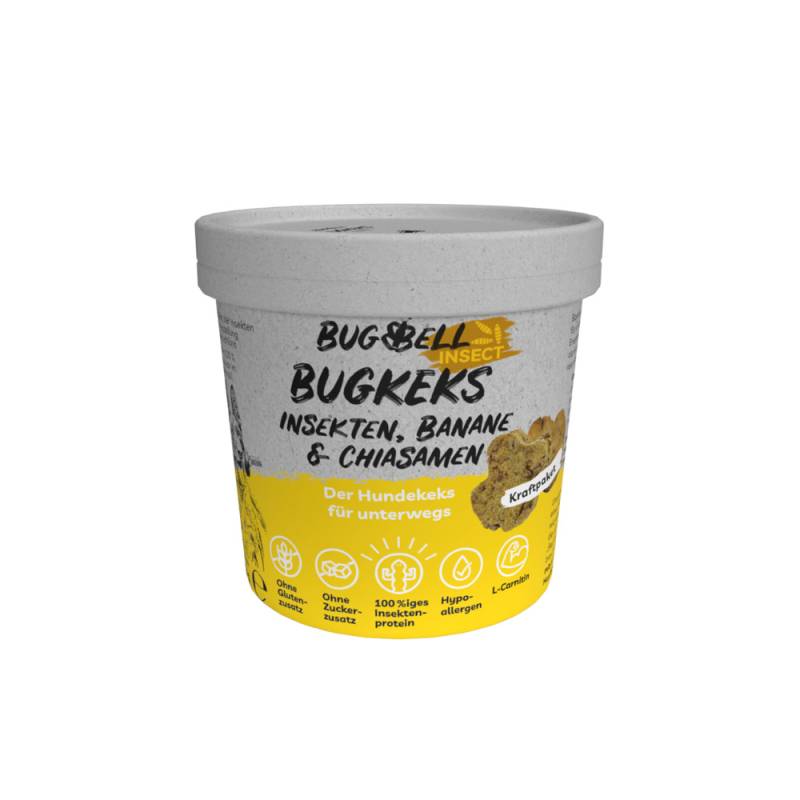 BugBell BugKeks Adult Insekten, Banane und Chiasamen - Sparpaket: 4 x 150 g von BugBell