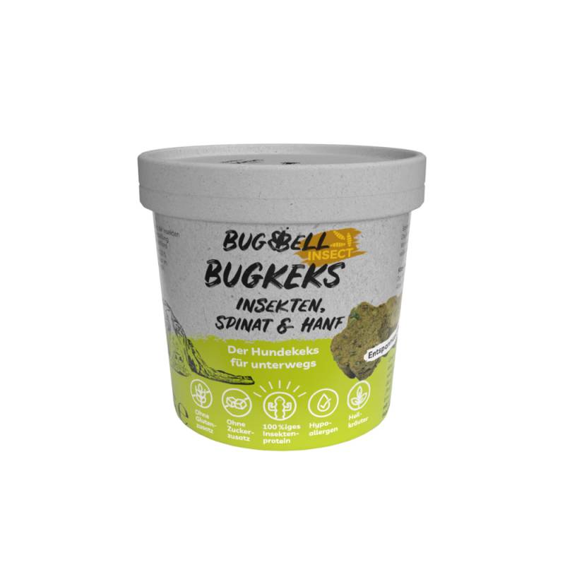 BugBell BugKeks Adult Insekten, Spinat und Hanf - Sparpaket: 4 x 150 g von BugBell