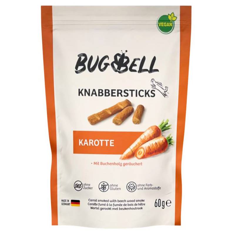 BugBell Knabbersticks Karotte - Sparpaket: 4 x 60 g von BugBell