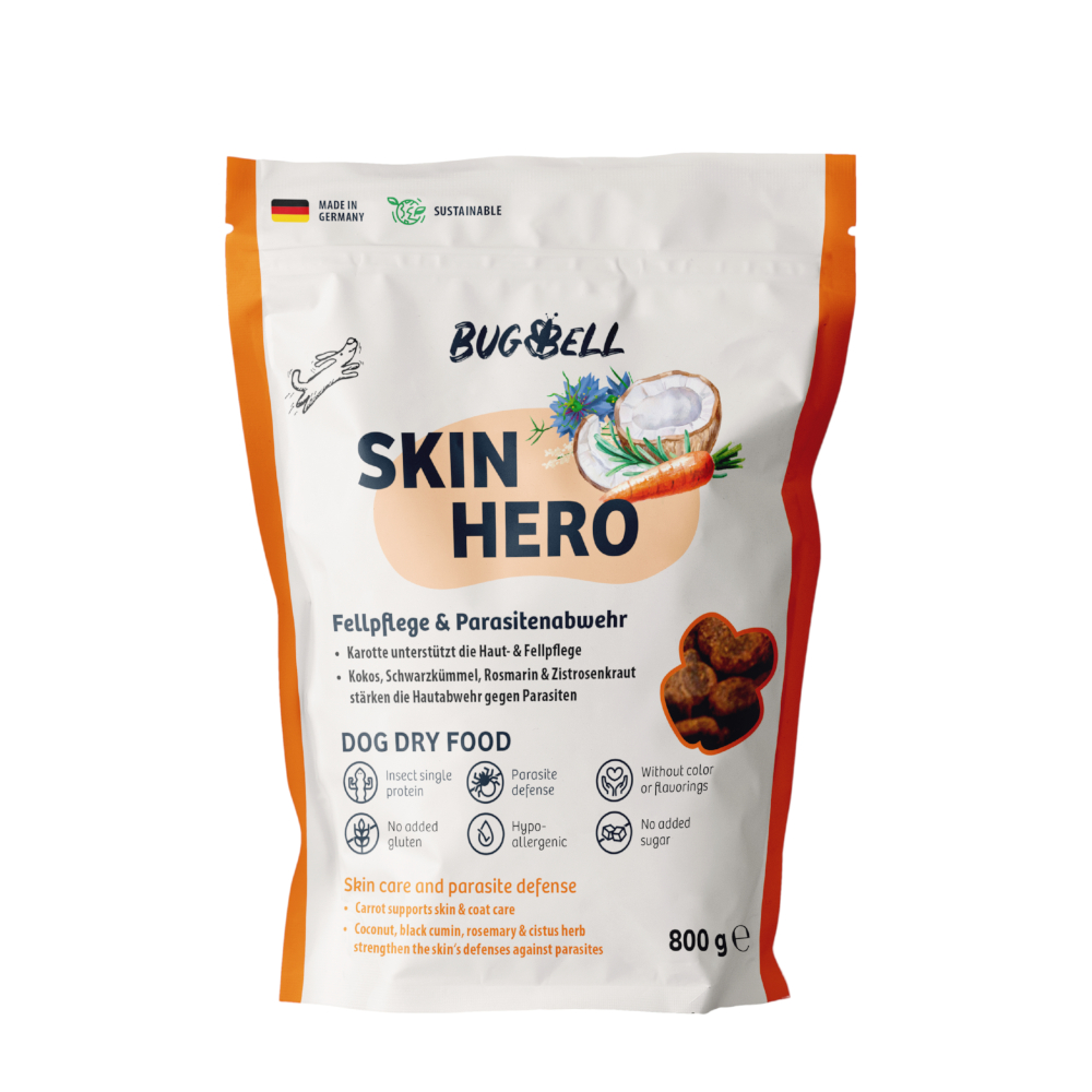 BugBell Trockenfutter Skin Hero - 800 g BugBell Trockenfutter Skin Hero - 800 g von BugBell