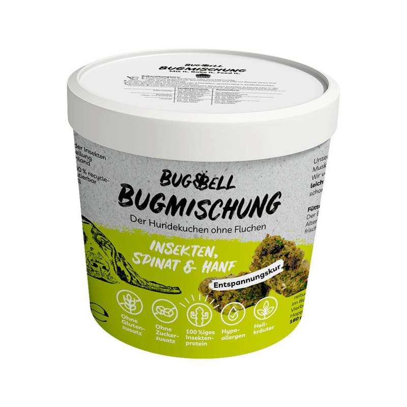BugMischung Adult grün Spinat & Hanf 100g von BugBell