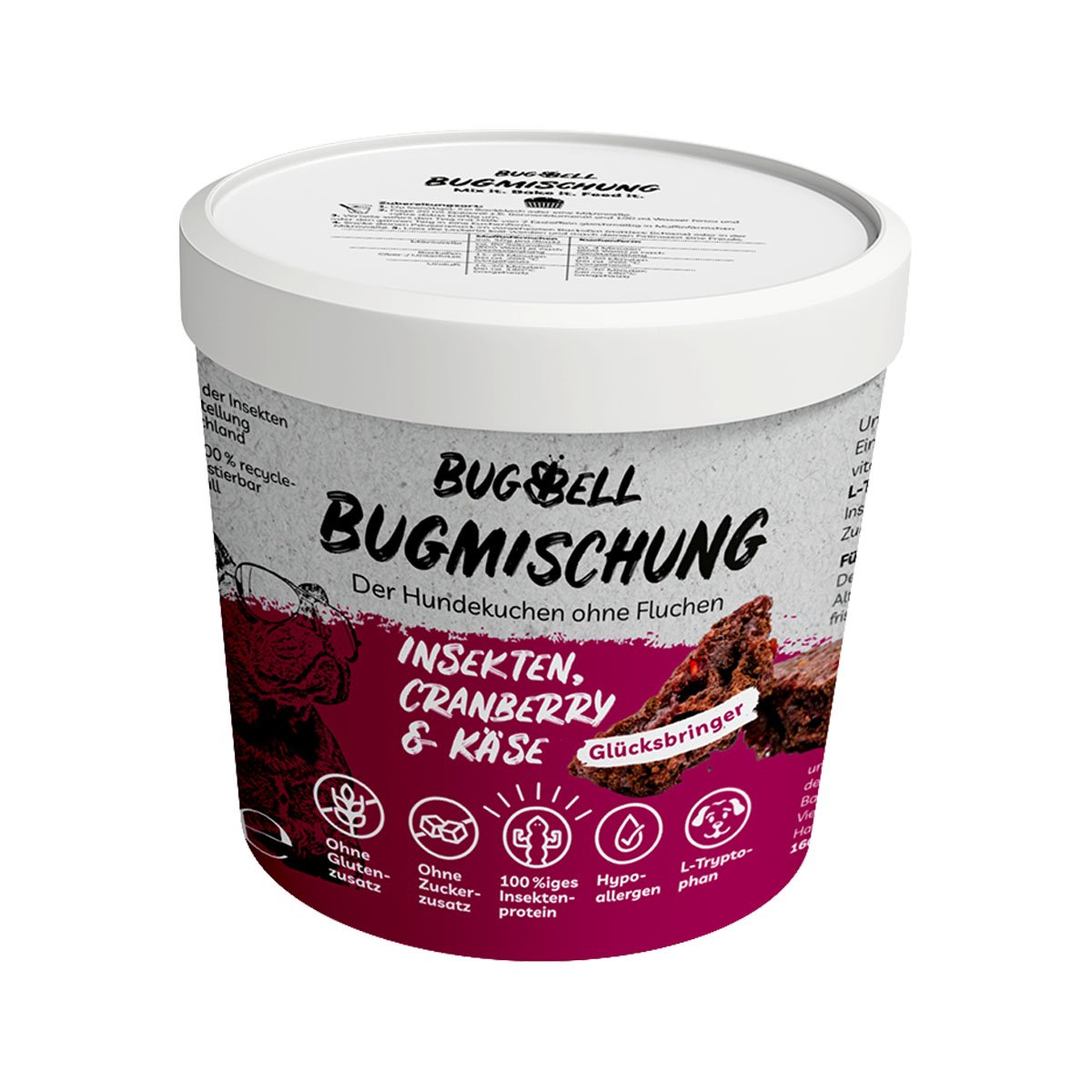 BugMischung Adult rot Cranberry & Käse 8x100g von BugBell