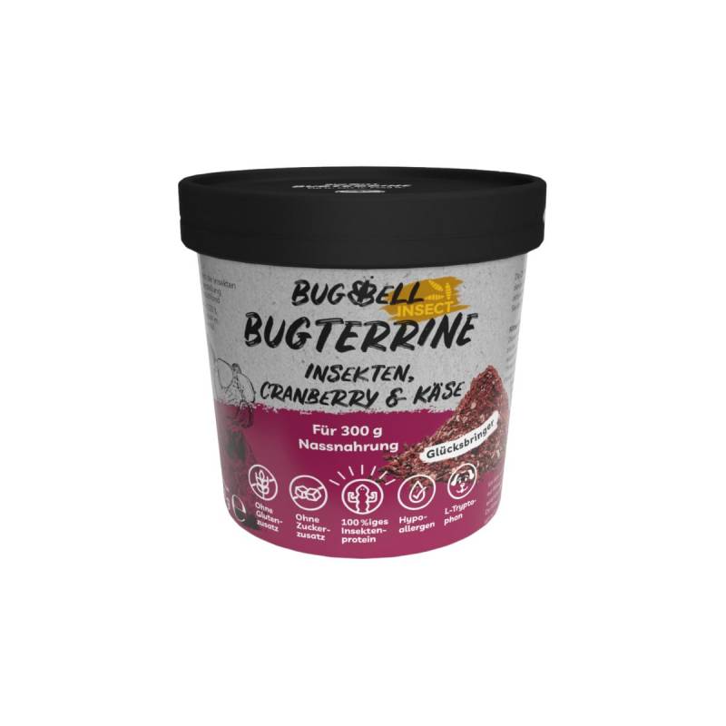 BugTerrine Adult rot Cranberry & Käse 100g von BugBell