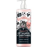 Bugalugs Katzenshampoo Kokos & Papaya – Tropisch duftendes 2-in-1 Shampoo & Conditioner für Katzen von Bugalugs