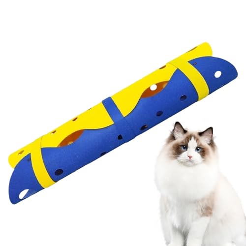 Anreicherungsspielzeug für Katzen, Haustierbett, Schlafbett für Kätzchen, weicher und tragbarer Filz, geräumiger Tunnel, 43 x 20 x 5 cm, für Kätzchen, Hauskatzen, Komfort, Zuhause von Buhygn