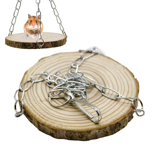 Buhygn Hamster Bed with Hanging Wooden Swing, Wooden Hamster Swing Toy, Cage Hammock Sway Made of Wood, Playful Fun, Effortless Setup, 9x28cm for Pets Buhygn Hamster Bed with Hanging Wooden Swing, Wooden Hamster Swing Toy, Cage Hammock Sway Made of Wood, Playful Fun, Effortless Setup, 9x28cm for Pets von Buhygn