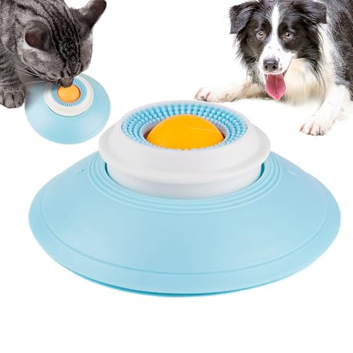 Buhygn Pet Lick Tray Dog Licking Mat Treat Dispenser Slow Feeder Lick Pad Easy Use Amusing Toys 14.5cm For Slow Feeding Small, Medium And Large Dogs von Buhygn