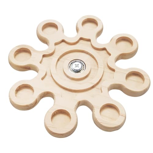 Buhygn Rotierendes Chinchilla-Spielzeug, Hamster-Beißspielzeug, interaktives rotierendes Chinchilla-Hamsterspielzeug, Platz sparen, 16 x 16 x 1,2 cm für Hamster Buhygn Rotierendes Chinchilla-Spielzeug, Hamster-Beißspielzeug, interaktives rotierendes Chinchilla-Hamsterspielzeug, Platz sparen, 16 x 16 x 1,2 cm für Hamster von Buhygn