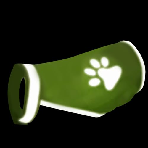Hundereflektierende Weste, Fluoreszenzhundweste, reflektierende Welpenkleidung, Design mit hohem Sicht, einstellbare Passform, 36-44 cm, zum Training, Wandern von Buhygn