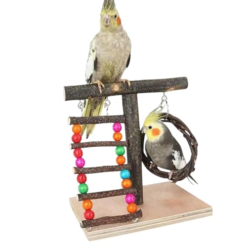 Papageienspielplatz aus, Vogelklettergerüst, Vogelspielplatzset, Unterhaltung und Bewegung, einzigartiges Design, 22 x 20 x 15 cm für Vögel, Papageien Papageienspielplatz aus, Vogelklettergerüst, Vogelspielplatzset, Unterhaltung und Bewegung, einzigartiges Design, 22 x 20 x 15 cm für Vögel, Papageien von Buhygn