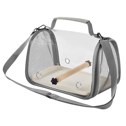 Vogelausflugsbeutel, Faltbares Design, 25,5 X 19 X 18 cm, PET Mobile Käfig, Tragbares Vogelkäfig -Netz, Leichtes Design, Für Innen-, Außen-, Ausflugsausflug, Funk, Cockatiel, Soldet, Macaw, Hamster von Buhygn