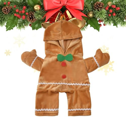 Walking Gingerbread Man Pet Costume | Soft Christmas Cosplay Hoodie for Dogs | Warm Hooded Outfit for Small Pets | Perfect Holiday Apparel for Puppies and Pets | Adorable Festive Look Walking Gingerbread Man Pet Costume | Soft Christmas Cosplay Hoodie for Dogs | Warm Hooded Outfit for Small Pets | Perfect Holiday Apparel for Puppies and Pets | Adorable Festive Look von Buhygn