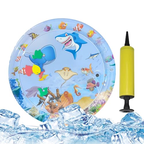 Buhyujkm Cat Water Mat, Thickened PVC Inflatable Sensory Pad, 25.59x21.65 Inches, Interactive Pet Enrichment Water Cats & Dogs, Cooling & Entertaining Activity Mat for Indoor & Outdoor Use Buhyujkm Cat Water Mat, Thickened PVC Inflatable Sensory Pad, 25.59x21.65 Inches, Interactive Pet Enrichment Water Cats & Dogs, Cooling & Entertaining Activity Mat for Indoor & Outdoor Use von Buhyujkm