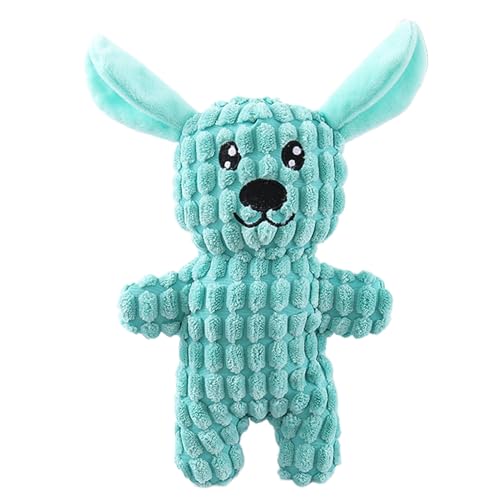 Buhyujkm Hunde-Kau-Plüschtier, interaktives quietschendes Tier, weiches bissfestes Haustier-Spielzeug, 24 x 14 x 5 cm, ansprechende Bereicherung für Indoor-Training und Stressabbau von Buhyujkm