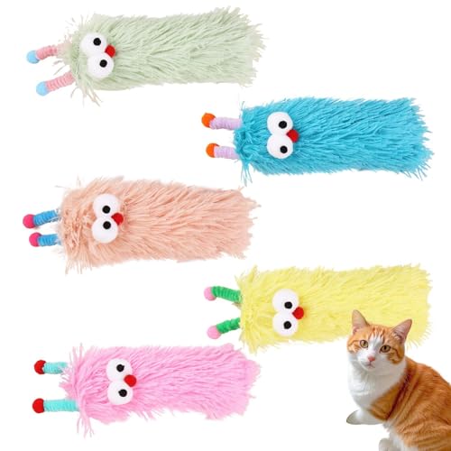 Buhyujkm Interaktives Plüsch-Katzenspielzeug, 5 x weiches Kaukissen, 28 x 11 cm, bezaubernde Bereicherung, Haustierzubehör mit Katzenminze im Inneren, fördert Kätzchen-Übung, Katzenminze-Spielzeug für Buhyujkm Interaktives Plüsch-Katzenspielzeug, 5 x weiches Kaukissen, 28 x 11 cm, bezaubernde Bereicherung, Haustierzubehör mit Katzenminze im Inneren, fördert Kätzchen-Übung, Katzenminze-Spielzeug für von Buhyujkm
