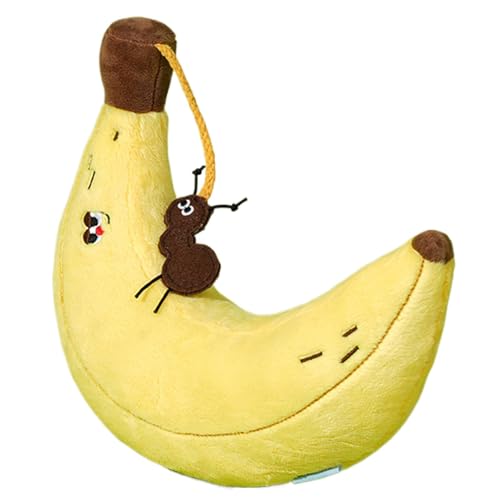 Buhyujkm Katzen-Zahnspielzeug, Kauplüsch, bissfeste gefüllte Bananen-Hundepuppen für Unterhaltung, Beißen, Spielen, Entspannen, Kuscheln, 10,63 x 9,45 x 3,15 Zoll, 120 g Buhyujkm Katzen-Zahnspielzeug, Kauplüsch, bissfeste gefüllte Bananen-Hundepuppen für Unterhaltung, Beißen, Spielen, Entspannen, Kuscheln, 10,63 x 9,45 x 3,15 Zoll, 120 g von Buhyujkm