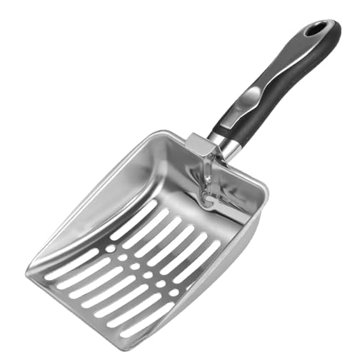 Buhyujkm Stainless Steel Litter Scoop, Heavy-Duty Poop Sifter Shovel, Rustproof Wide Cleaning Tool, Long Handle Grip, Multi-Pet Use for Cat Dog Chicken Reptile Terrarium, 10.04x4.21 Inches Buhyujkm Stainless Steel Litter Scoop, Heavy-Duty Poop Sifter Shovel, Rustproof Wide Cleaning Tool, Long Handle Grip, Multi-Pet Use for Cat Dog Chicken Reptile Terrarium, 10.04x4.21 Inches von Buhyujkm