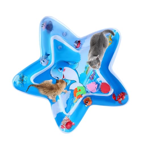 Buhyujkm Water Play Mat Cats, Interactive Sensor-Activated Cooling Pad, 24.8inch, Inflatable Scratch-Resistant Pet Toy, Self-Entertaining Summer Activity Mat for Indoor, Kittens, Small Pets Buhyujkm Water Play Mat Cats, Interactive Sensor-Activated Cooling Pad, 24.8inch, Inflatable Scratch-Resistant Pet Toy, Self-Entertaining Summer Activity Mat for Indoor, Kittens, Small Pets von Buhyujkm
