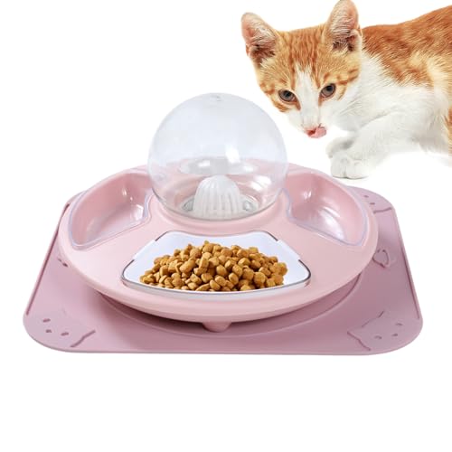 Cat Food and Water Bowl, Automatic Refill Kitten Dish, 35x9cm/13.78x3.54 inches Non-Slip Pet Feeding Container Food and Water Multifunctional Pets Feeder for Small Cats and Kittens Cat Food and Water Bowl, Automatic Refill Kitten Dish, 35x9cm/13.78x3.54 inches Non-Slip Pet Feeding Container Food and Water Multifunctional Pets Feeder for Small Cats and Kittens von Buhyujkm