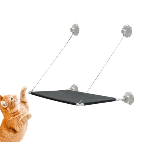 Fenster-Katzen-Hängematte – Platzsparender Fenstermontierter Katzensitz – Faltbarer Katzenbett-Sitz, Katzenfensterregal, Haustier-Ruhesitz, Sicherheits-Katzenfensterstange, platzsparendes Katzenbett Fenster-Katzen-Hängematte – Platzsparender Fenstermontierter Katzensitz – Faltbarer Katzenbett-Sitz, Katzenfensterregal, Haustier-Ruhesitz, Sicherheits-Katzenfensterstange, platzsparendes Katzenbett von Buhyujkm
