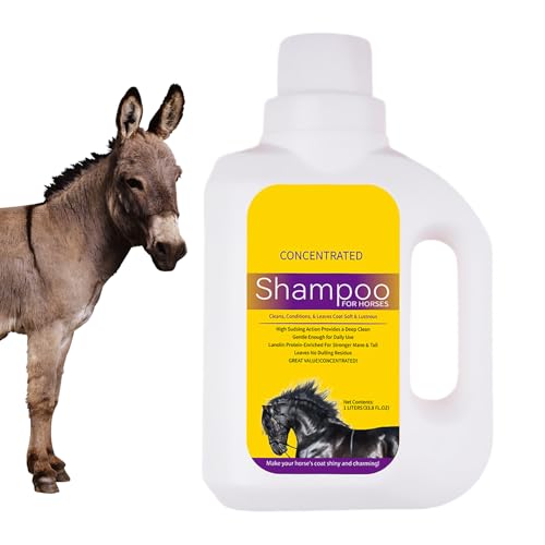 Horse Shampoo Pets, Conditioning Clean Formula, 8.98x5.51 Inches Portable Skin & Mane Nourishing Wash, 1l Bottle Liquid, Bathing Care for Dogs Horses Tail Hair Hygiene Horse Shampoo Pets, Conditioning Clean Formula, 8.98x5.51 Inches Portable Skin & Mane Nourishing Wash, 1l Bottle Liquid, Bathing Care for Dogs Horses Tail Hair Hygiene von Buhyujkm
