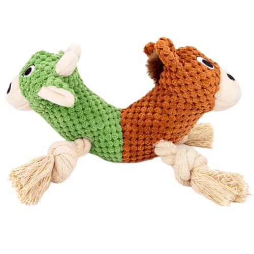 Hundeseilspielzeug mit Quietscher | Hundespielzeug aus Seil | Quietschspielzeug für Hunde | Langlebiges Kauspielzeug für Hunde, stimuliert die kognitiven Fähigkeiten und stärkt die Bindung, ideal für Hundeseilspielzeug mit Quietscher | Hundespielzeug aus Seil | Quietschspielzeug für Hunde | Langlebiges Kauspielzeug für Hunde, stimuliert die kognitiven Fähigkeiten und stärkt die Bindung, ideal für von Buhyujkm