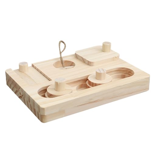 Mice Foraging Toys, Interactive Wooden Rabbit Treat Tray, 7.09x5.12x0.91 inches, Educational Hide Treats Puzzle Snuffle Game for Chewing, Digging, Exploring, Durable, Fun, Engaging Mice Foraging Toys, Interactive Wooden Rabbit Treat Tray, 7.09x5.12x0.91 inches, Educational Hide Treats Puzzle Snuffle Game for Chewing, Digging, Exploring, Durable, Fun, Engaging von Buhyujkm