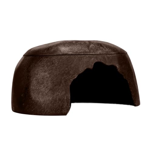 Reptile Hide, Small Amphibians Shelter with 3 Water Sinks, Humidify Habitat Cave, Comfortable for Rest Hydration and Warm Hiding Space, 11.81x7.87x5.91 Inches von Buhyujkm