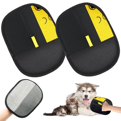 Bukbas Fellmagnet, 2 Stück Fellhandschuhe Fingerlos Katze Fell Magnet Handschuh, Handschuh Katzenhaare, Pet Hair Remover Glove, Doppelseitiger Tierhaarentferner für Katzen & Hunde Bukbas Fellmagnet, 2 Stück Fellhandschuhe Fingerlos Katze Fell Magnet Handschuh, Handschuh Katzenhaare, Pet Hair Remover Glove, Doppelseitiger Tierhaarentferner für Katzen & Hunde von Bukbas