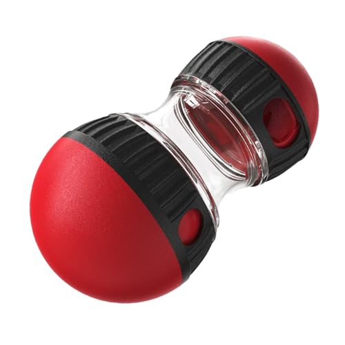 Bukuhlio Intelligenzspielzeug für Hunde - Slow Feeder Futterball Rot | Interaktiver Snackball mit Mentale Stimulation für Kleine/Mittlere Hunde | Langlebiges Leckerli-Spender zum Entspannen & Verdauun von Bukuhlio