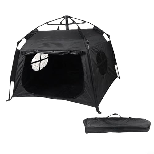 Bulevisiter Tragbares Haustierzelt, vollautomatisch, Outdoor-Camping-Unterschlupf für Hunde und Katzen, Schwarz Bulevisiter Tragbares Haustierzelt, vollautomatisch, Outdoor-Camping-Unterschlupf für Hunde und Katzen, Schwarz von Bulevisiter