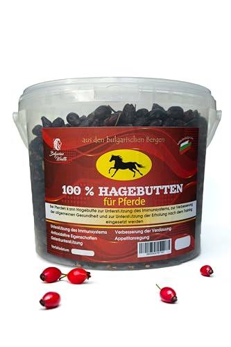 100% Hagebutten für Pferde aus bulgarischen Bergen, Immunsystem & Verdauung, 2 kg Eimer von Bulgarian Wealth