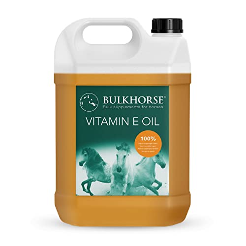 BulkHorse Natürliches Vitamin-E-Öl | Reich an ANTIOXIDANTIEN für Ihr Pferd | Premium-QUALITÄT | 2,5 Liter von BulkHorse