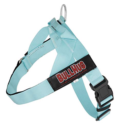BULLHUG Geschirr – hergestellt für größere Hunde wie englische Bulldoggen, Französische Bulldoggen, Mops und mehr. Verhindert das Ziehen und Ersticken von Hunden bei Spaziergängen (Tiff Blue, XL) BULLHUG Geschirr – hergestellt für größere Hunde wie englische Bulldoggen, Französische Bulldoggen, Mops und mehr. Verhindert das Ziehen und Ersticken von Hunden bei Spaziergängen (Tiff Blue, XL) von BullHug