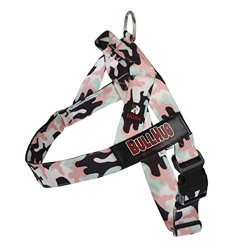 BULLHUG Hundegeschirr, hergestellt für größere Hunde wie englische Bulldoggen, Französische Bulldoggen, Mops und mehr. Verhindert das Ziehen und Ersticken von Hunden bei Spaziergängen (Pink & Mint BULLHUG Hundegeschirr, hergestellt für größere Hunde wie englische Bulldoggen, Französische Bulldoggen, Mops und mehr. Verhindert das Ziehen und Ersticken von Hunden bei Spaziergängen (Pink & Mint von BullHug