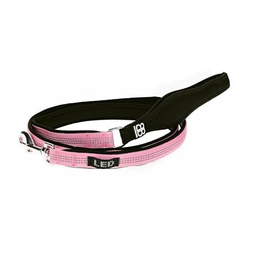 BULLYBILLOWS Active Light Lead - Reflektierende Nylon-Hundeleine mit Neopren-gefüttertem Griff, Edelstahlbeschläge - Hundeleine - 1,4 m Länge - Rosa BULLYBILLOWS Active Light Lead - Reflektierende Nylon-Hundeleine mit Neopren-gefüttertem Griff, Edelstahlbeschläge - Hundeleine - 1,4 m Länge - Rosa von BullyBillows