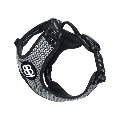 BullyBillows Active Light Hunde Geschirr mit Griff | Premium Hundegeschirr mit gepolstertem Futter & stark reflektierendem Hundegeschirr, geeignet für alle Hunderassen | Schwarz, Extra - Klein BullyBillows Active Light Hunde Geschirr mit Griff | Premium Hundegeschirr mit gepolstertem Futter & stark reflektierendem Hundegeschirr, geeignet für alle Hunderassen | Schwarz, Extra - Klein von BullyBillows