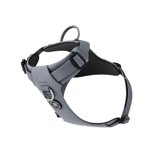 BullyBillows Air-Mesh-Hundegeschirr, Nicht einschränkend, ultraweich, verstellbar, Anti-Zug-Design mit Griff, perfekt für Jede Hunderasse, Grau, Extra Groß BullyBillows Air-Mesh-Hundegeschirr, Nicht einschränkend, ultraweich, verstellbar, Anti-Zug-Design mit Griff, perfekt für Jede Hunderasse, Grau, Extra Groß von BullyBillows