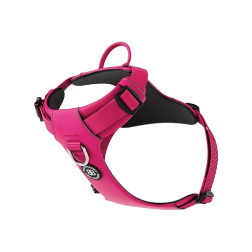 BullyBillows Air-Mesh-Hundegeschirr, Nicht einschränkend, ultraweich, verstellbar, Anti-Zug-Design mit Griff, perfekt für Jede Hunderasse, Karminerosa, Extra Klein BullyBillows Air-Mesh-Hundegeschirr, Nicht einschränkend, ultraweich, verstellbar, Anti-Zug-Design mit Griff, perfekt für Jede Hunderasse, Karminerosa, Extra Klein von BullyBillows